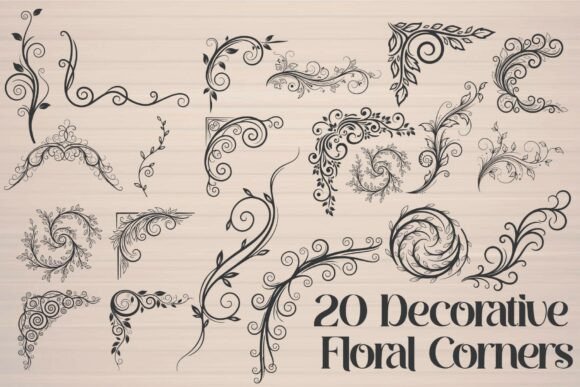 Decorative Floral Corners