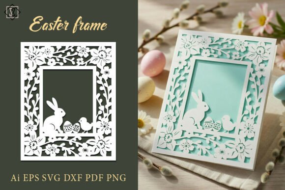 Easter Cut-Out Frame SVG