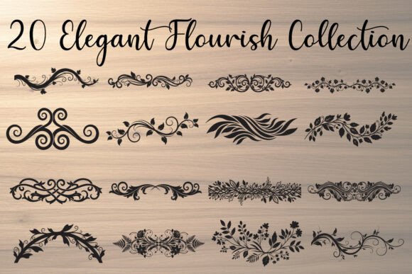 Elegant Floral Flourish Divider