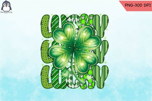 Floral Simply Blessed Lucky PNG