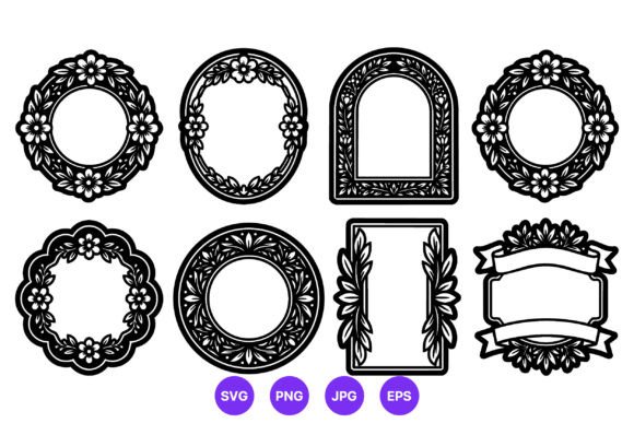 Floral Wreath Vector Art