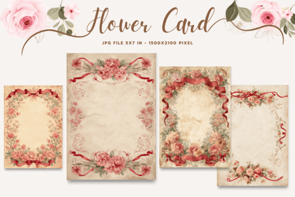 Flower Card Floral Greeting Postcard_10
