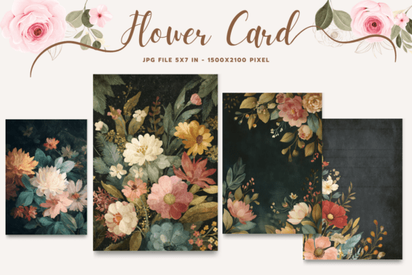 Flower Card Floral Greeting Postcard_2