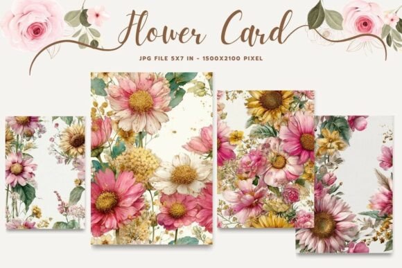 Flower Card Floral Greeting Postcard_21