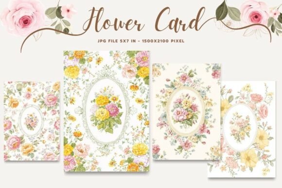 Flower Card Floral Greeting Postcard_27