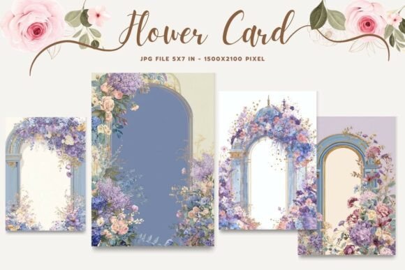 Flower Card Floral Greeting Postcard_29