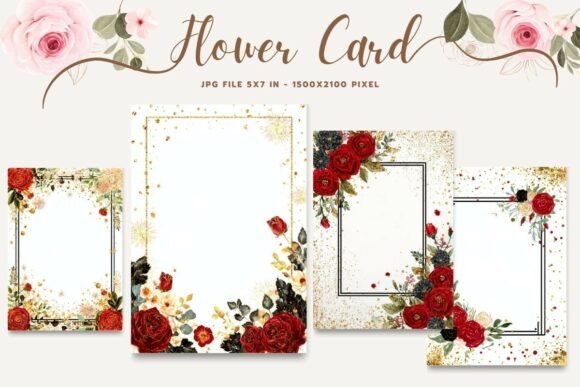 Flower Card Floral Greeting Postcard_30