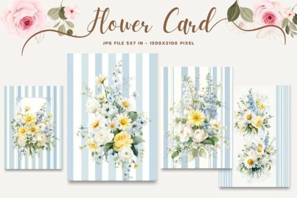 Flower Card Floral Greeting Postcard_31