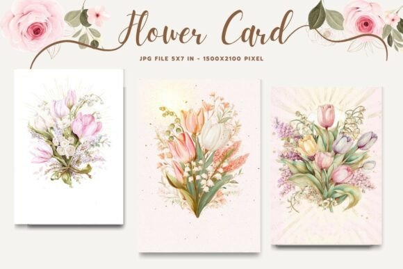 Flower Card Floral Greeting Postcard_39