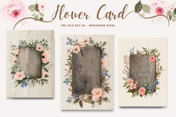 Flower Card Floral Greeting Postcard_40