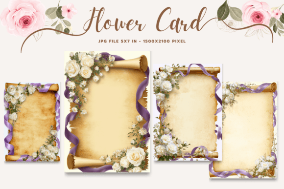 Flower Card Floral Greeting Postcard_6