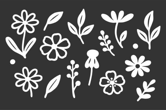 Hand-drawn Floral Elements