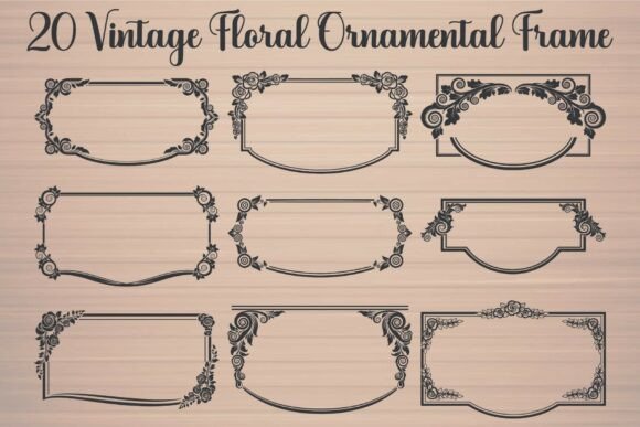 Vintage Floral Ornamental Frame